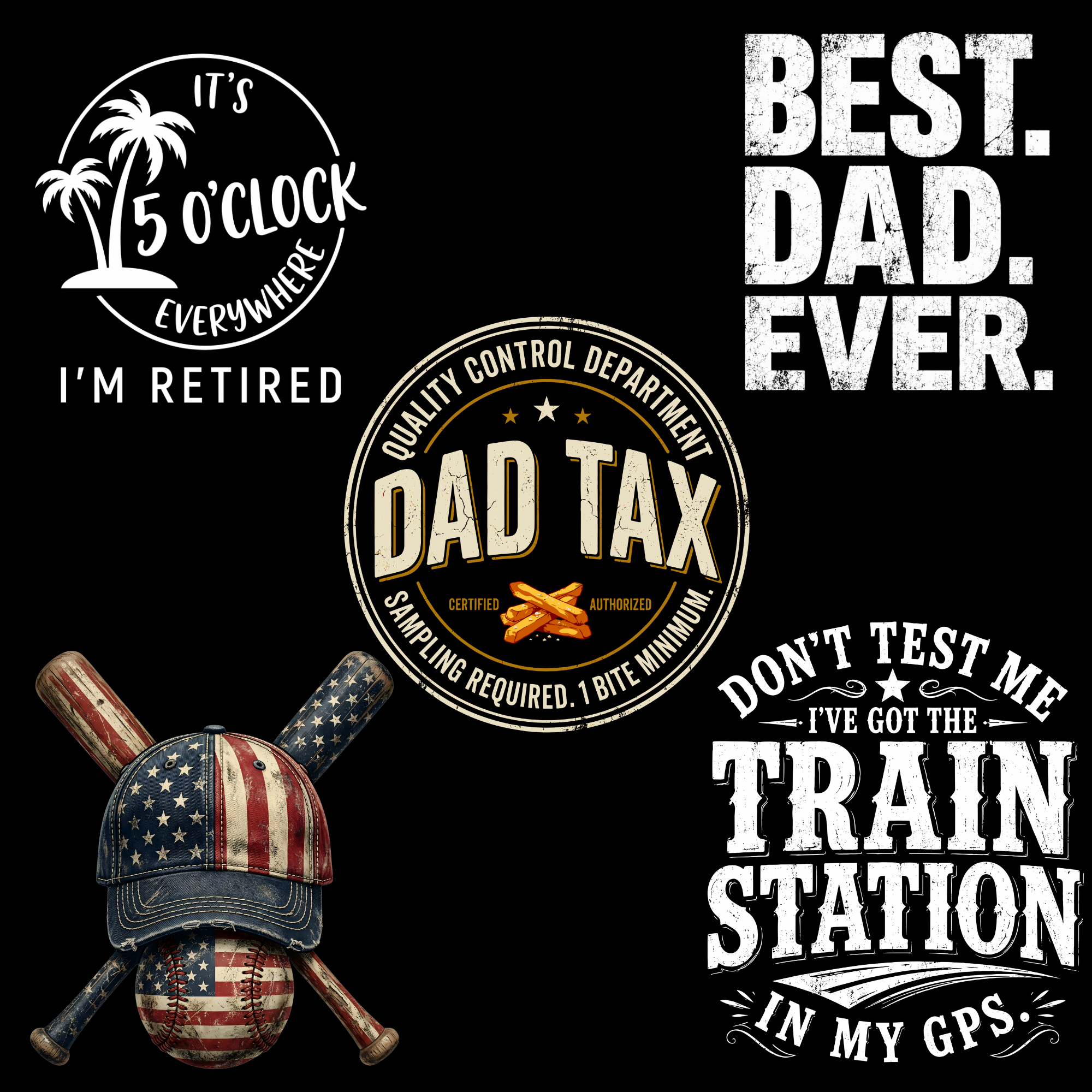 110 Premium PNG Design Bundle for Men's T-Shirt Creators